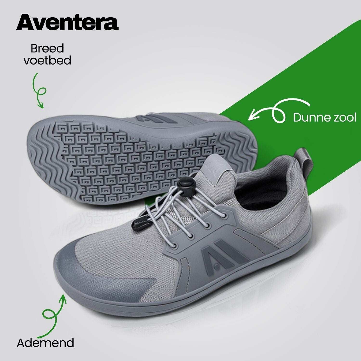 Aventera Spring | Gezonde en comfortabele blote-voeten-schoenen | Zomerschoen voor heren