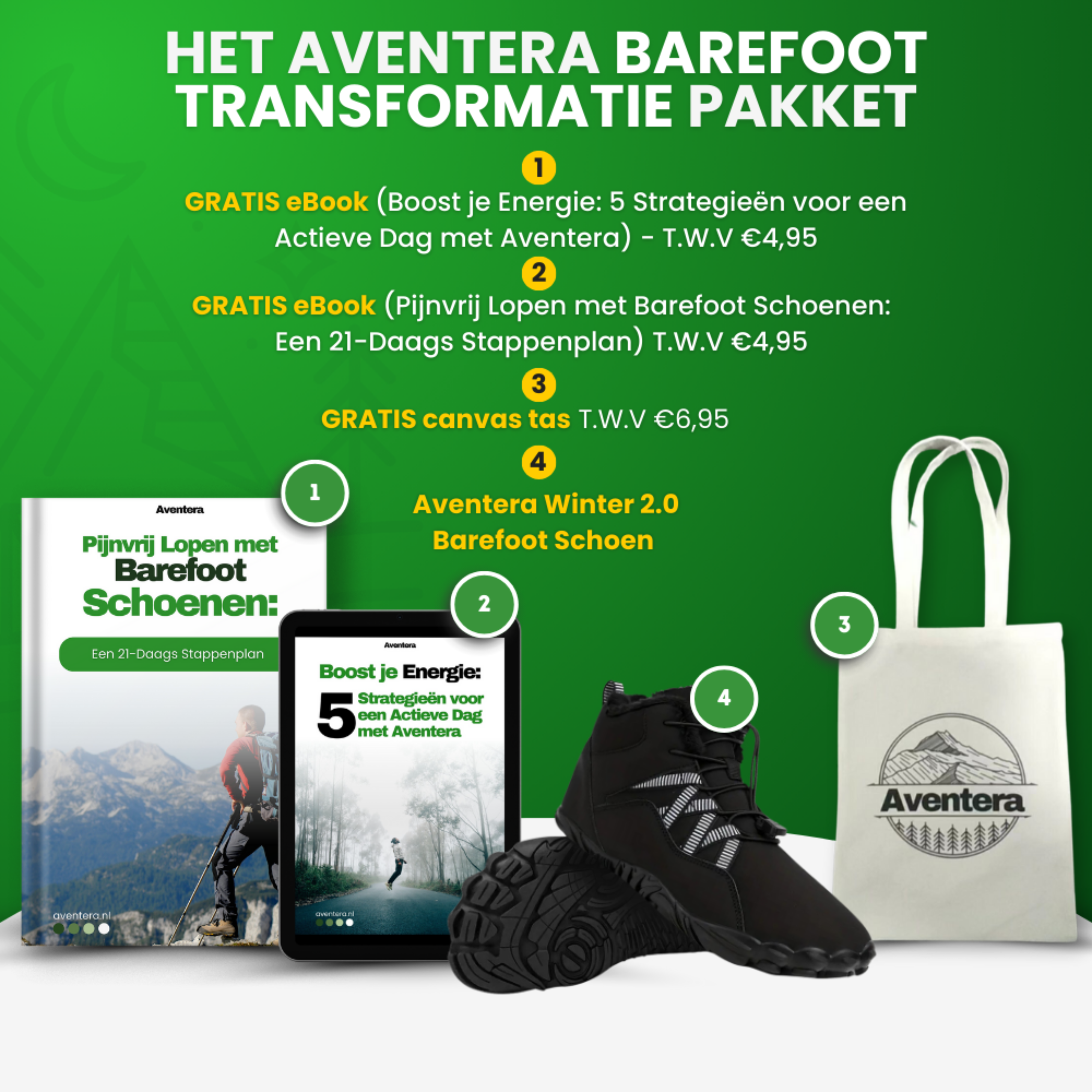 Winter 2.0 | Antislip & Waterbestendige Winter Barefoot Schoenen (1+1 GRATIS)