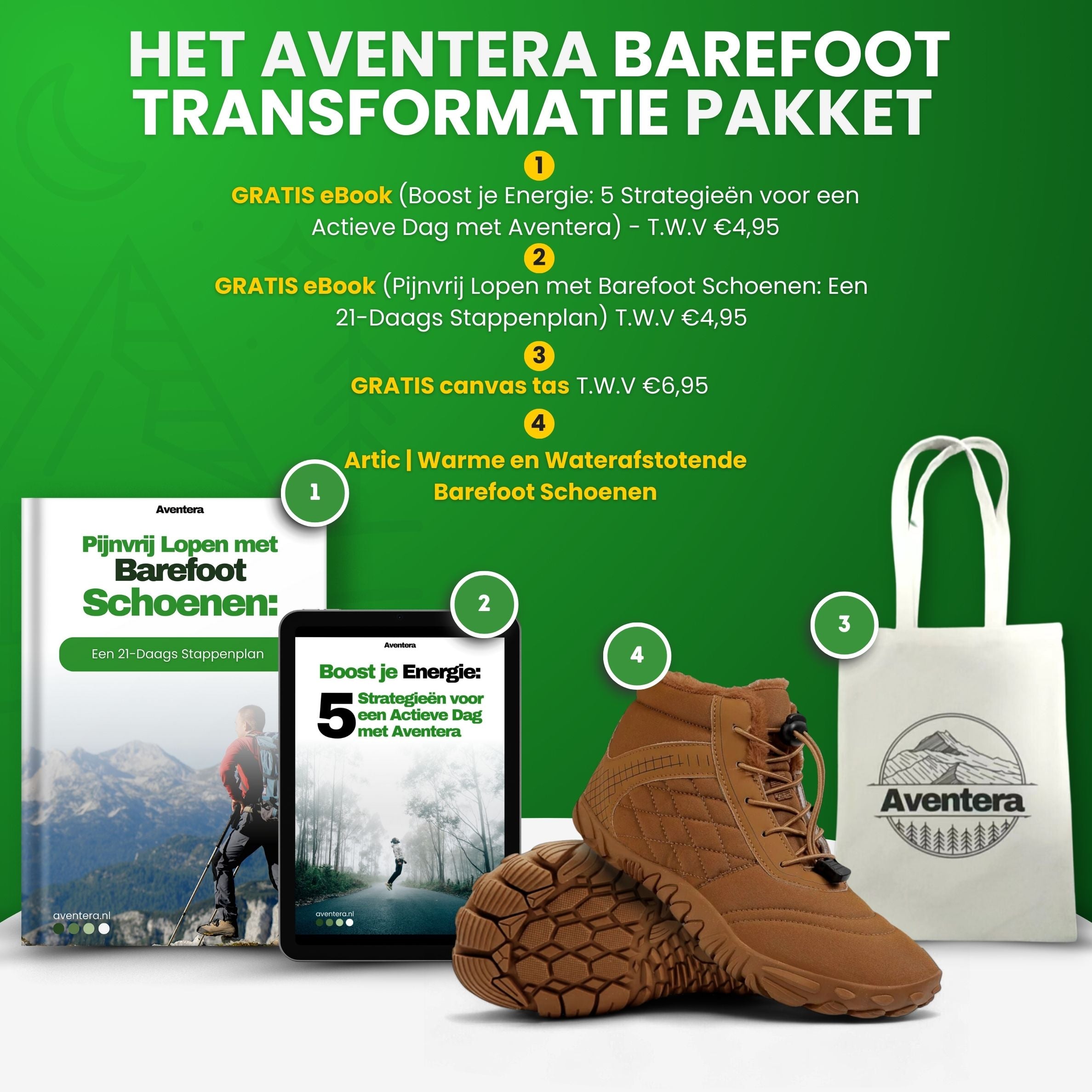 Artic | Warme en Waterafstotende Barefoot Schoenen